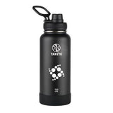32 Oz. Takeya Actives Spout Lid Bottle - Onyx Imprinted with Logo (Q971622)