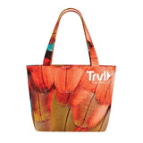 Lilac Import Upgraded Small Tote Bag Imprinted with Logo (Q972522)