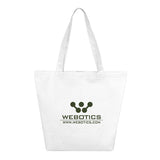 Shopping Tote Bags With Hook & Loop Fastener Closure Imprinted with Logo (Q975711)