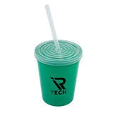 16 Oz. Stadium Cup With Lid And Straw Imprinted with Logo (Q978422)
