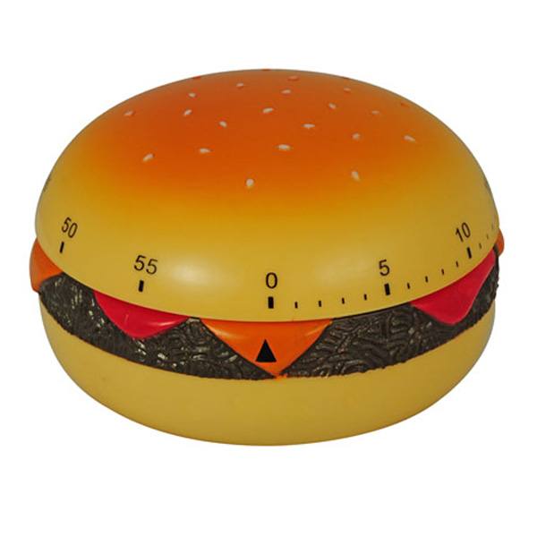 Custom Hamburger Shaped Kitchen Timer (Q981111) - Timers