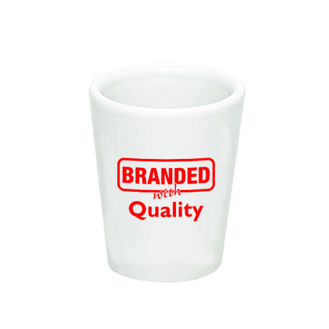 White Ceramic Shot Glasses (1.75 oz.) (Q983511)