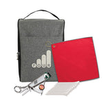 Heathered Shoe Bag Golf Kit Imprinted with Logo (Q983722)