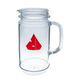 32 Oz. Plastic Mason Jar Pitcher Imprinted with Logo (Q302522)