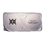 Nylon Dual Panel Car Sun Shade Imprinted with Logo (Q994511)