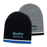 Tri-Color Beanie Imprinted with Logo (Q99459)
