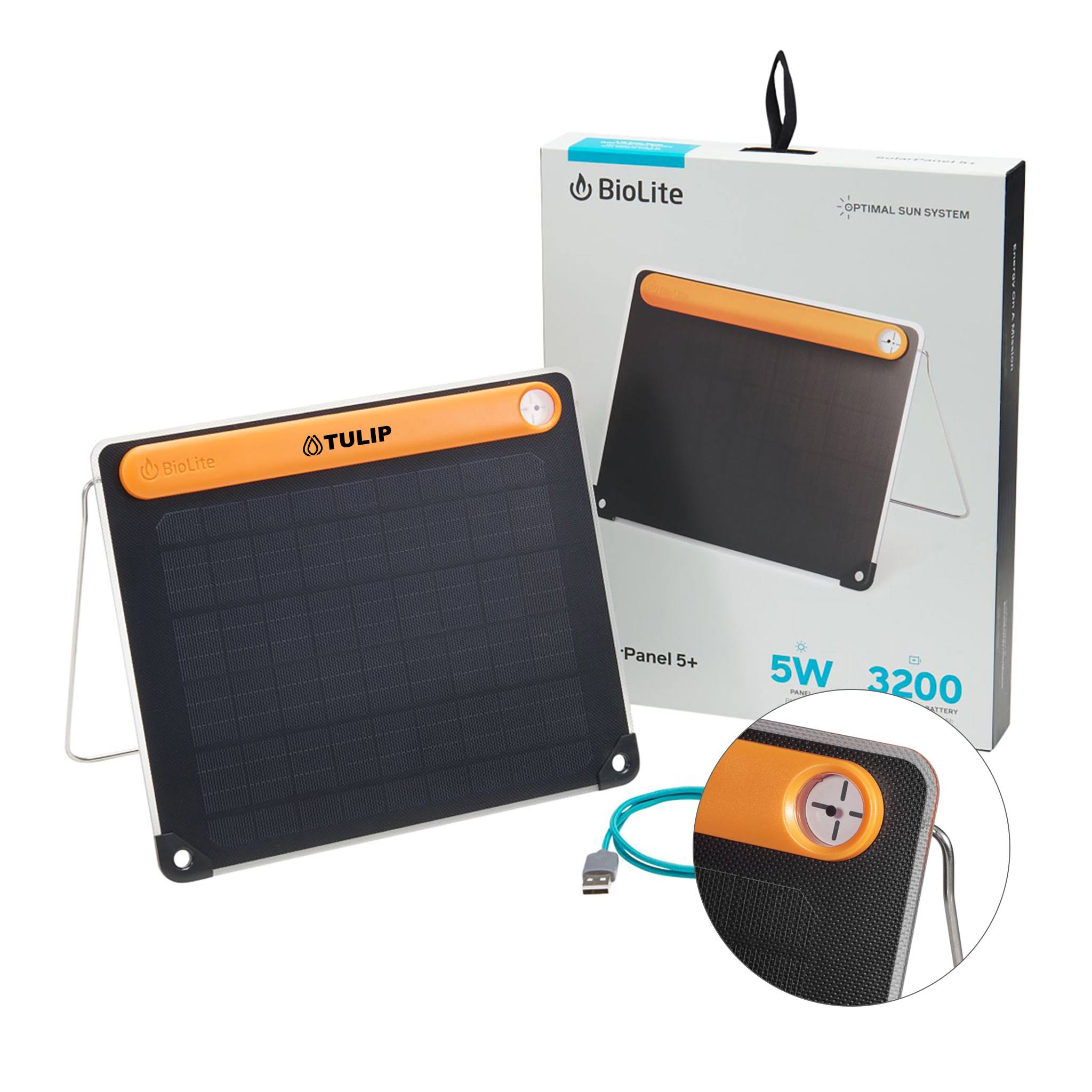 BioLite SolarPanel 5+  Imprinted with Logo (Q1000722)