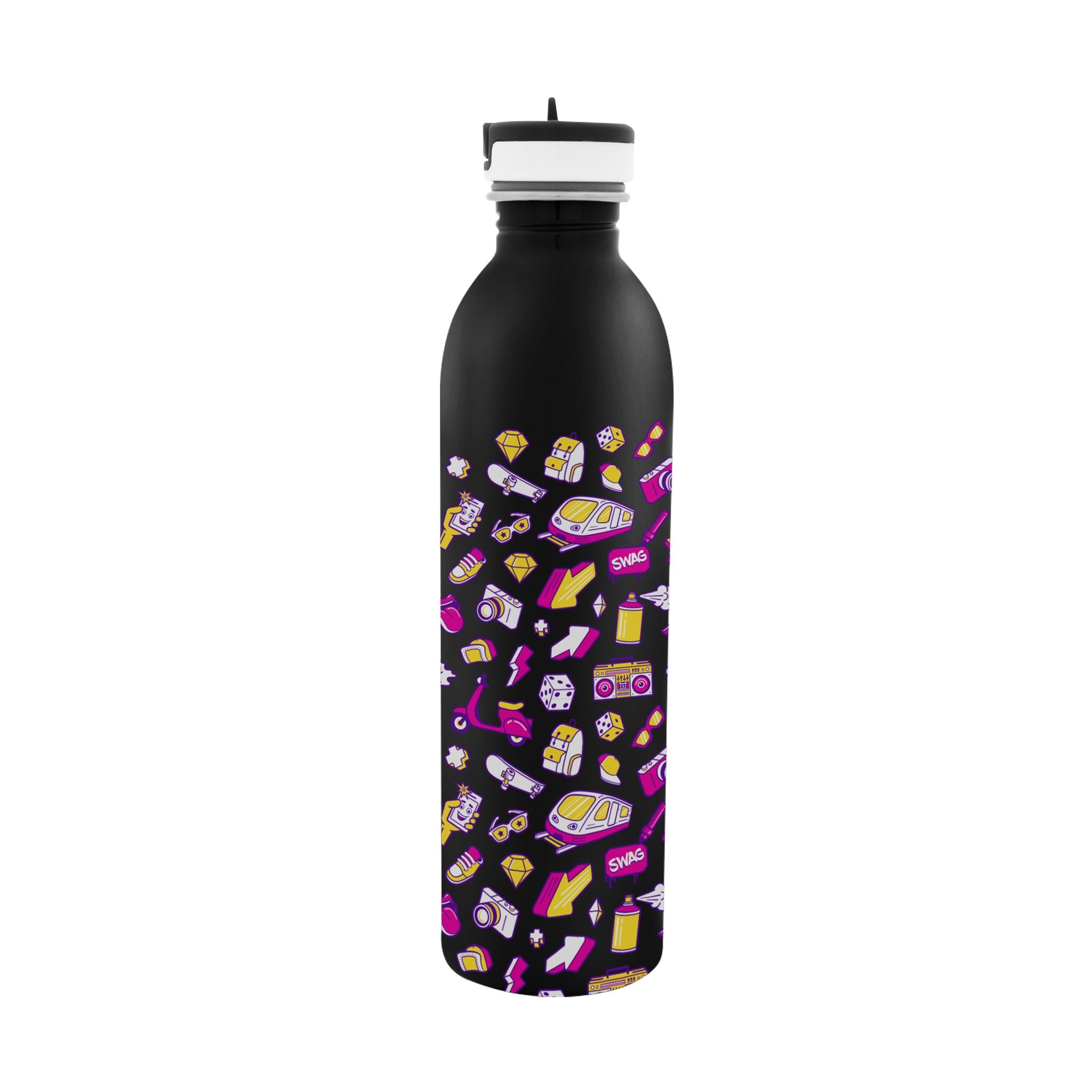 24 Oz. Full Color Stainless Steel Newcastle Bottle  Imprinted with Logo (Q102822)
