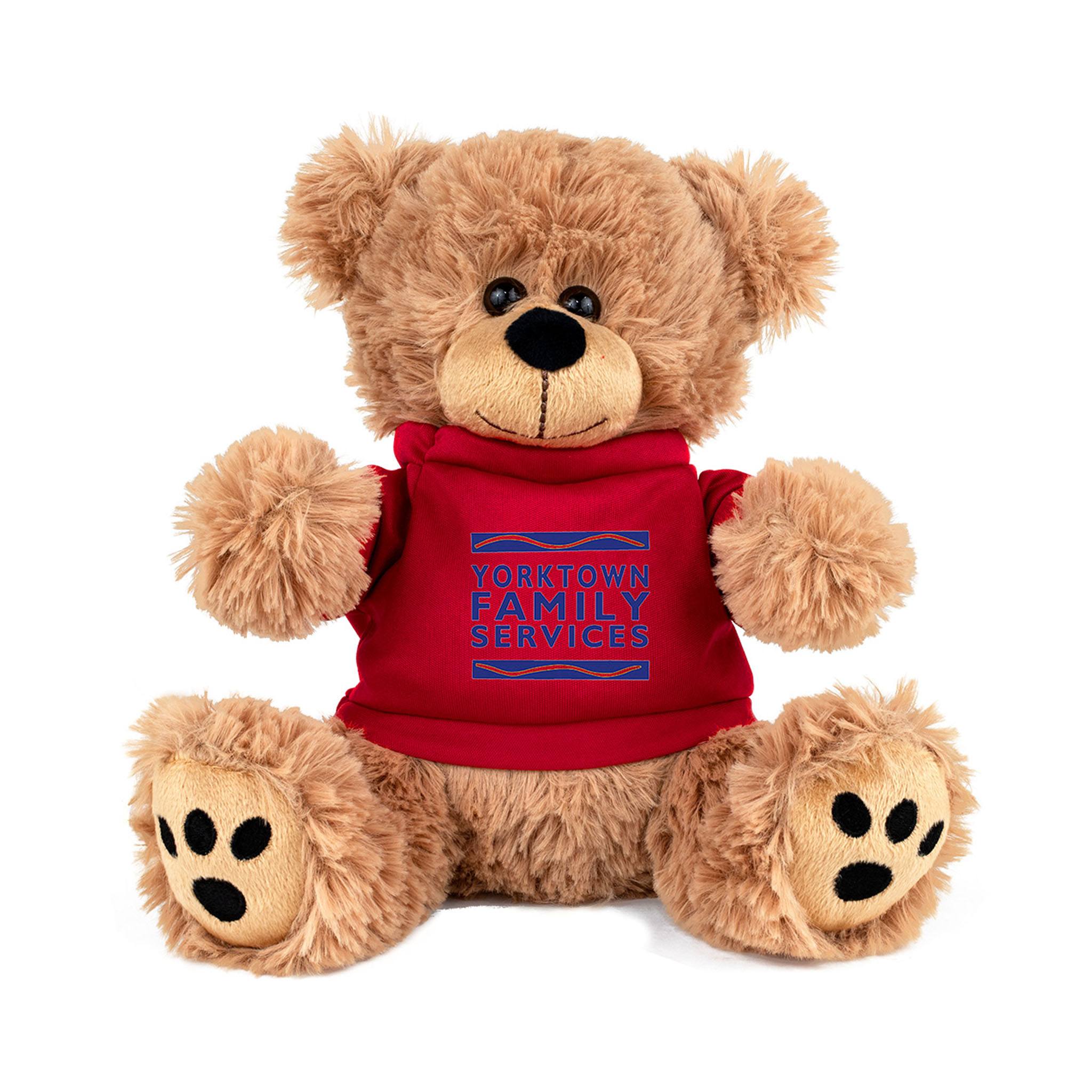 FRED E. BEAR Large 8 Inch Plush Teddy Bear With T-Shirt (Q105922)