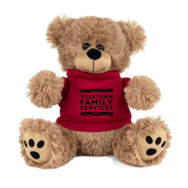 FRED E. BEAR Large 8 Inch Plush Teddy Bear With T-Shirt  Imprinted with Logo (Q105922)
