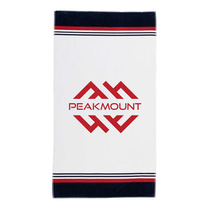 Harbor Stripe Cotton Velour Beach Towel (Q106532)