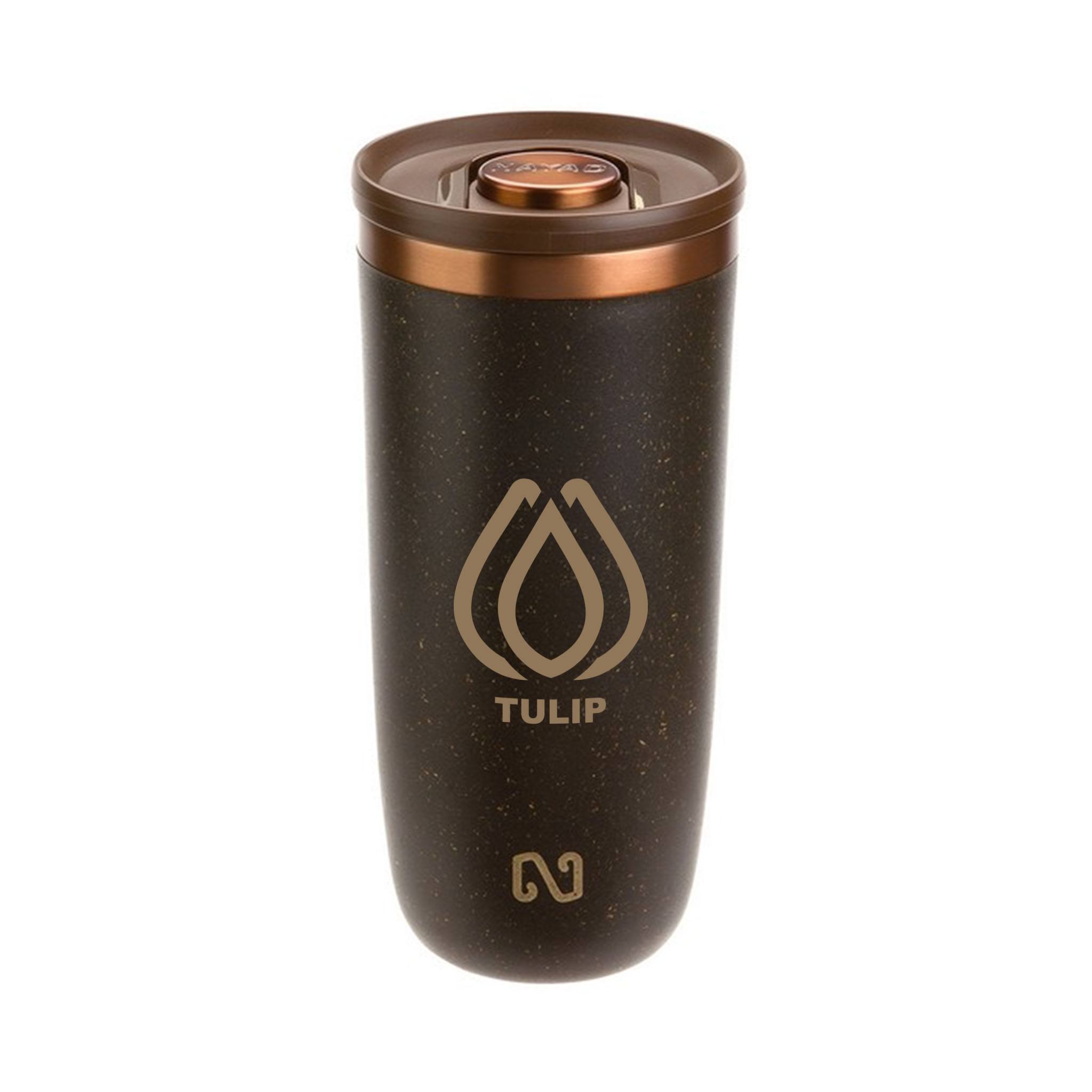 NAYAD® Neo 16 Oz. Coffee Grounds/Recycled Tumbler  Imprinted with Logo (Q106722)