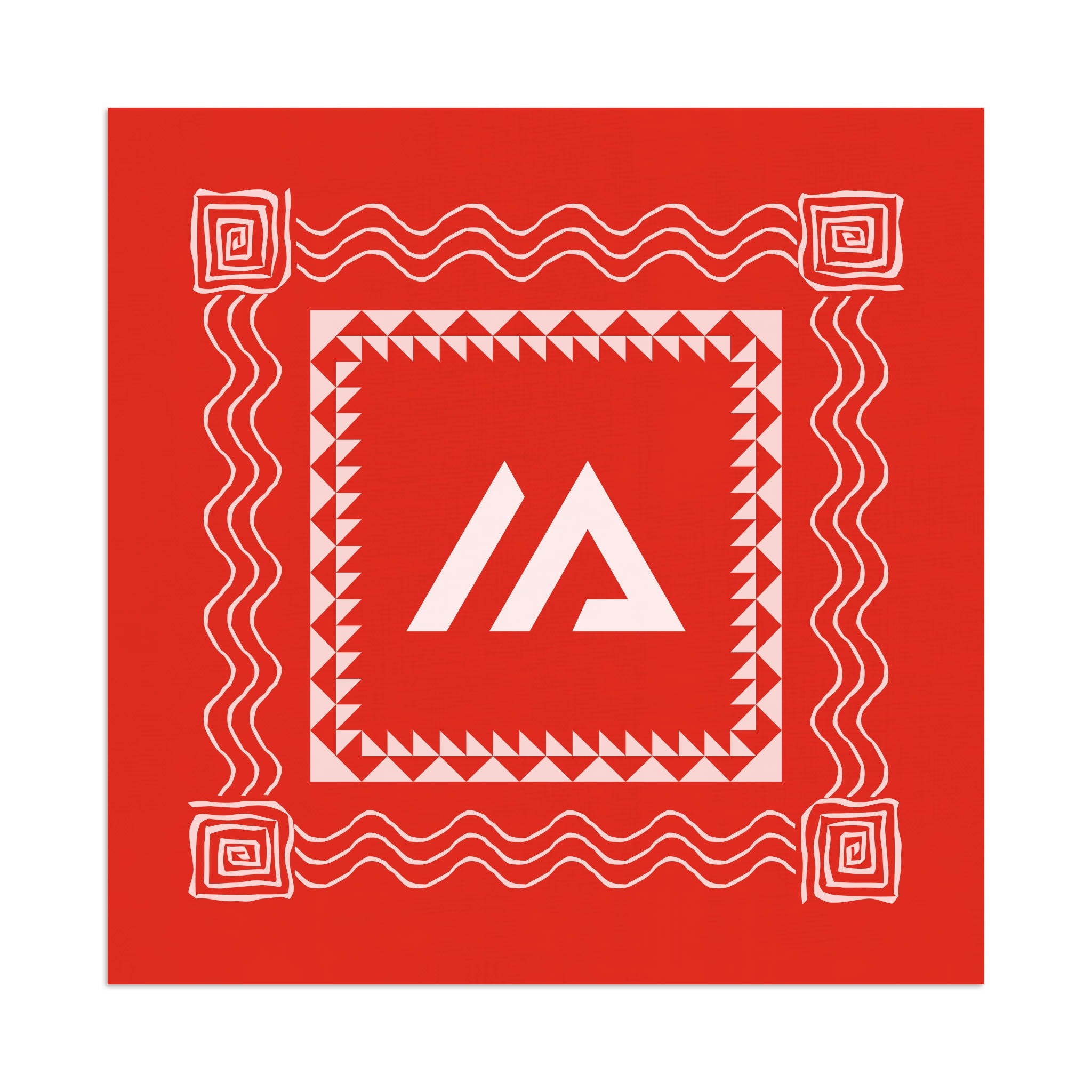 795 Series Wave-A-Hanky - Red  Imprinted with Logo (Q108222)