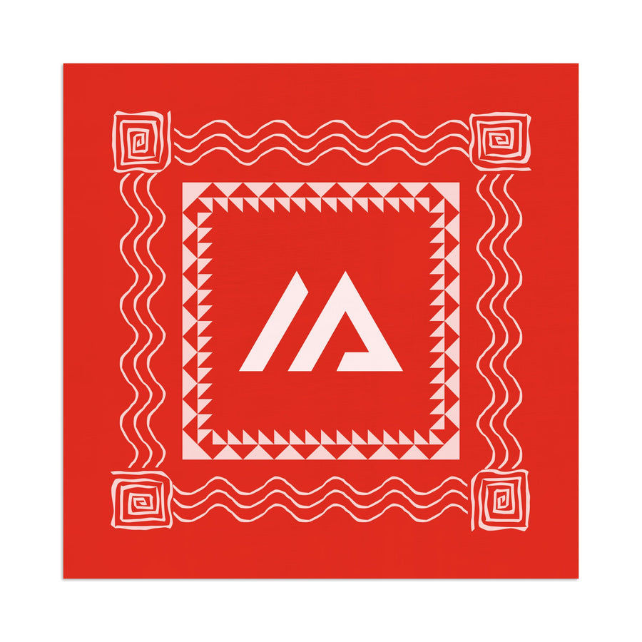 795 Cotton Wave-A-Hanky - Red (Q108222)