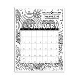 Triumph® Small Monthly Desk Pad Calendar - Coloring (Q109532)