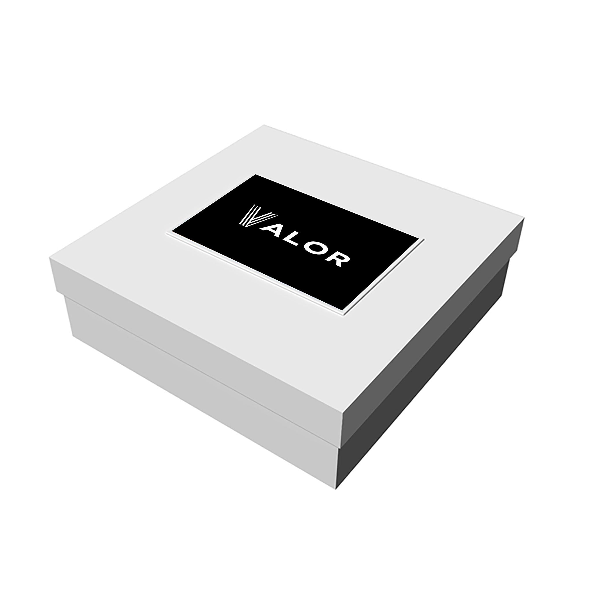 10" x 10" x 3" White Deluxe Gift Box (Q111422)