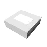 10" x 10" x 3" White Deluxe Gift Box (Q111422)