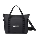 Acadia Tote Cooler - Black  Imprinted with Logo (Q112922)