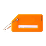 Silicone Luggage Tag - Vibrant Orange (Q113022)