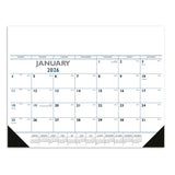 Red & Black Desk Pad With Vinyl Corner Calendar (Q114722)