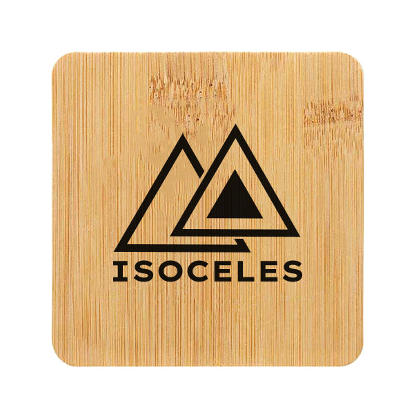 Bamboo Coaster  Imprinted with Logo (Q114922)