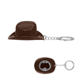 Cowboy Hat Bottle Opener Keychain (Q116432)