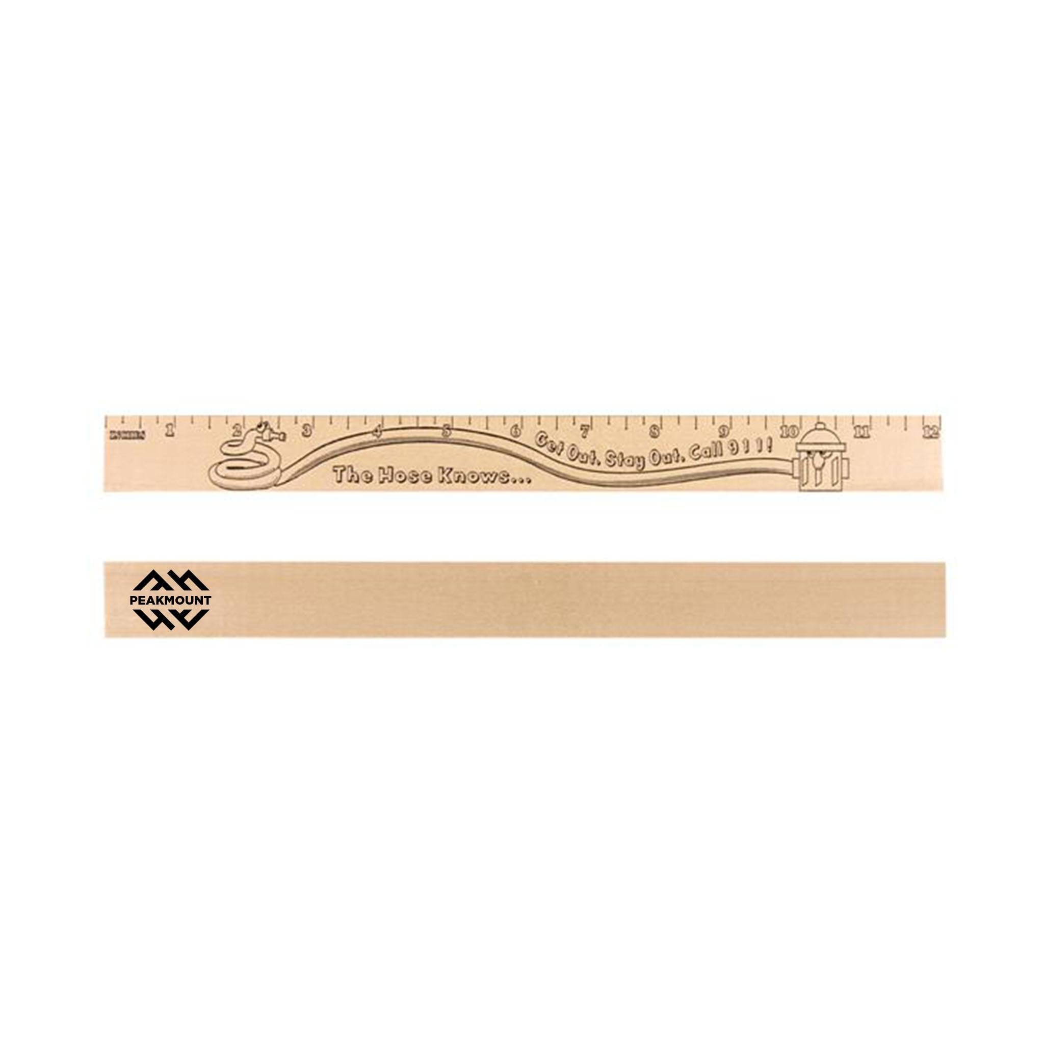 Get Out - Stay Out "U" Color Rulers with Natural Wood Finish (Q118411)