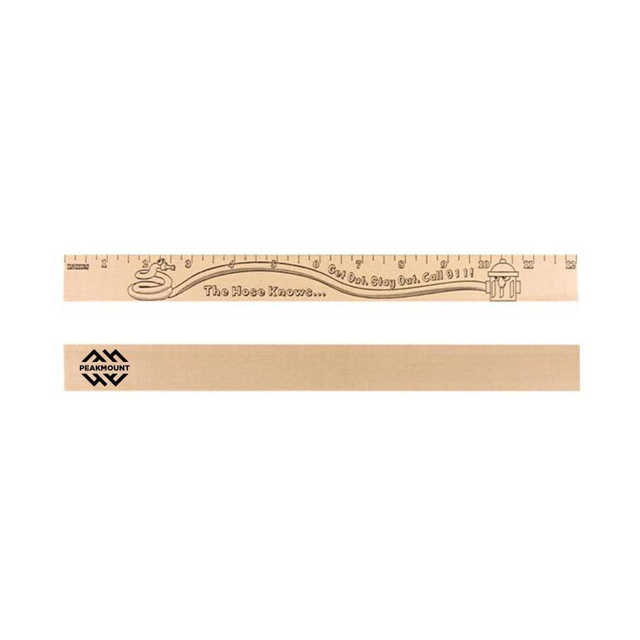 Get Out - Stay Out "U" Color Rulers with Natural Wood Finish (Q118411)