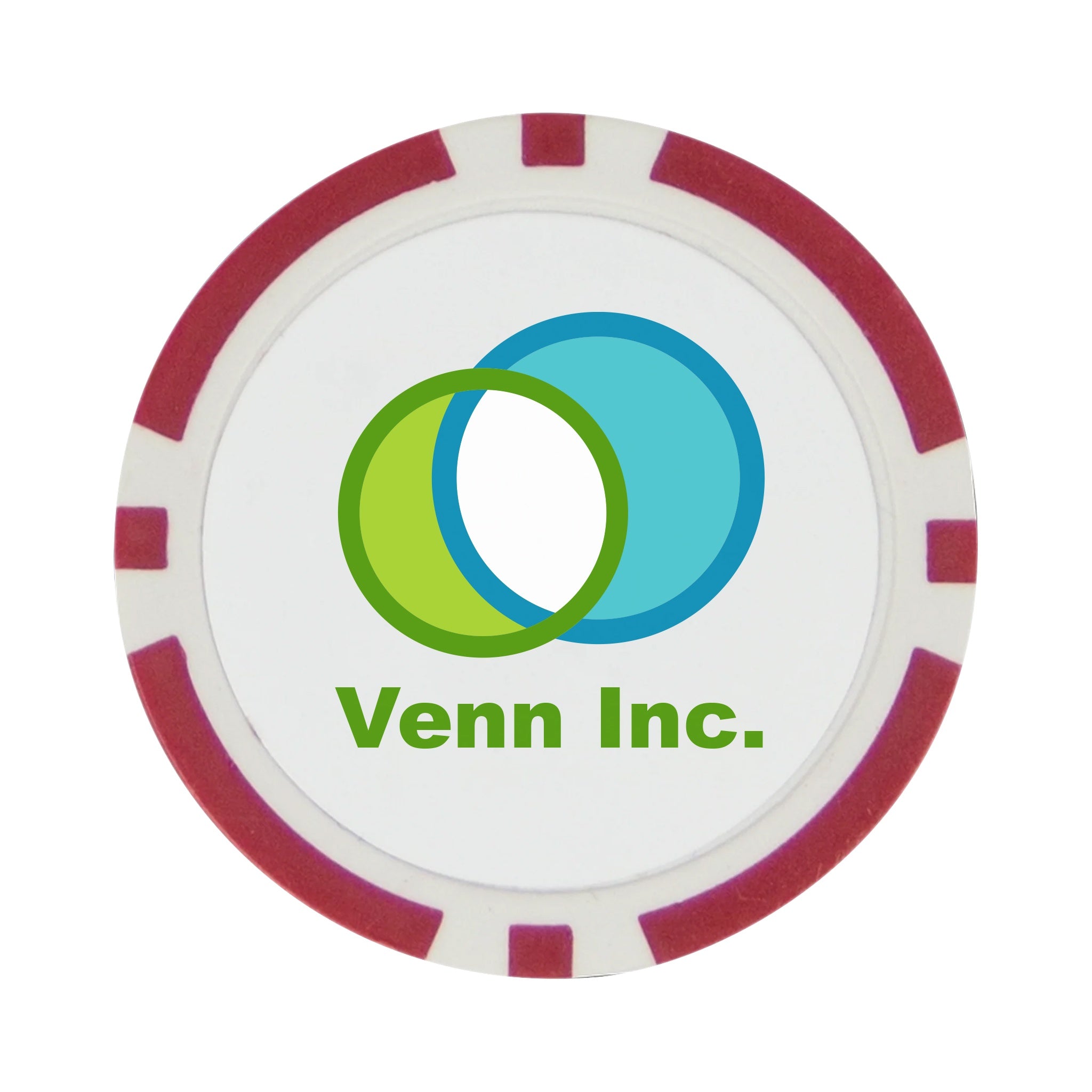 Poker Chip Ball Marker  Imprinted with Logo (Q119222)