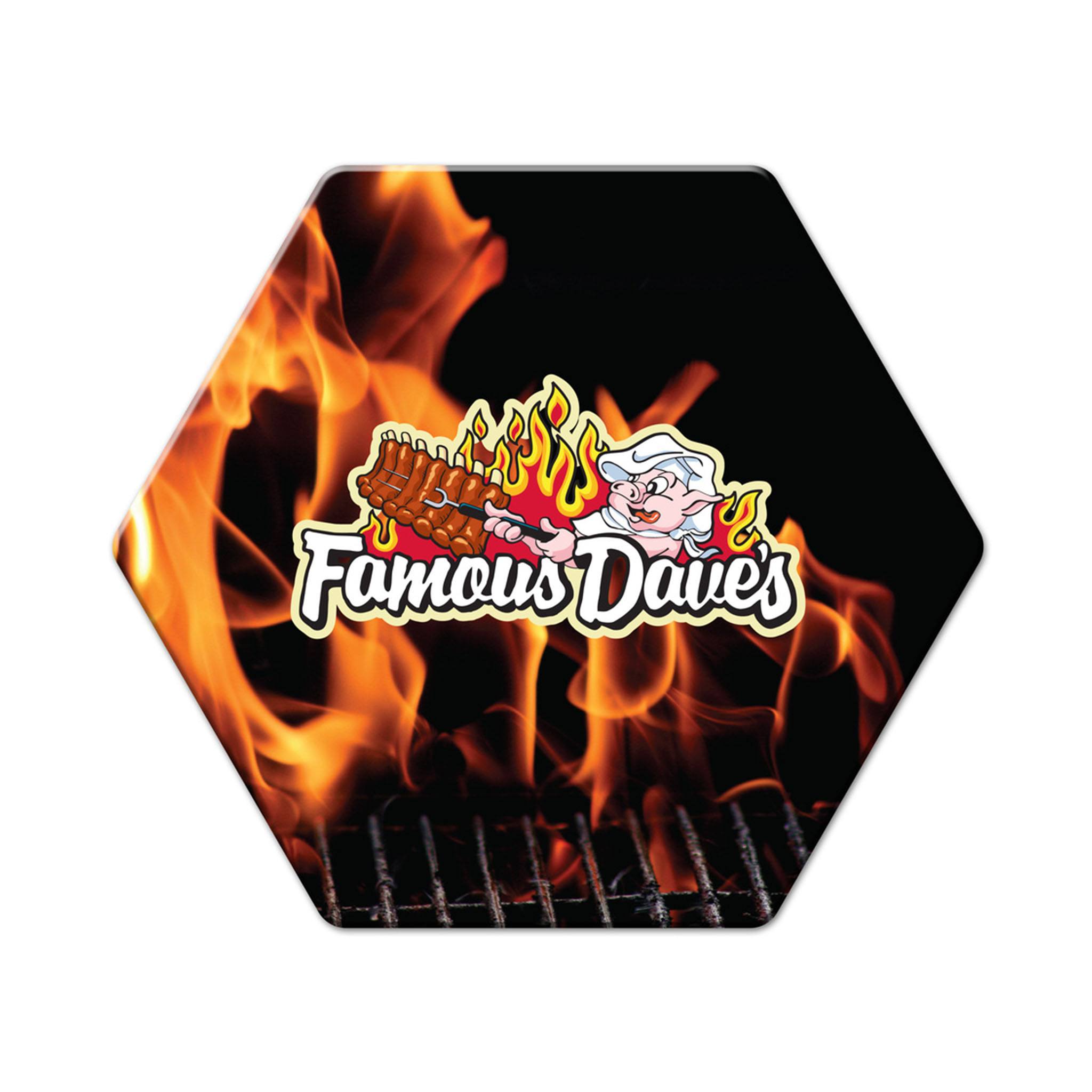 Full Color Hexagon Coaster  Imprinted with Logo (Q120322)