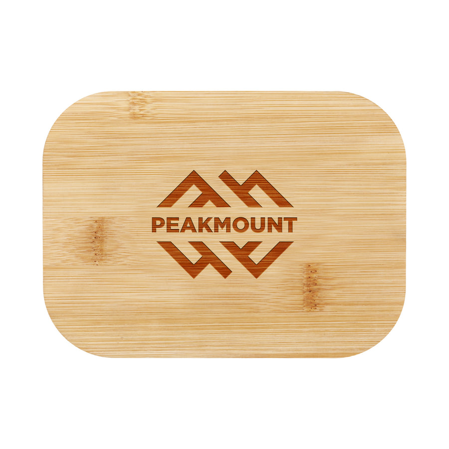 Glass Food Container With Bamboo Lid (Q121532)