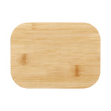 Glass Food Container With Bamboo Lid (Q121532)