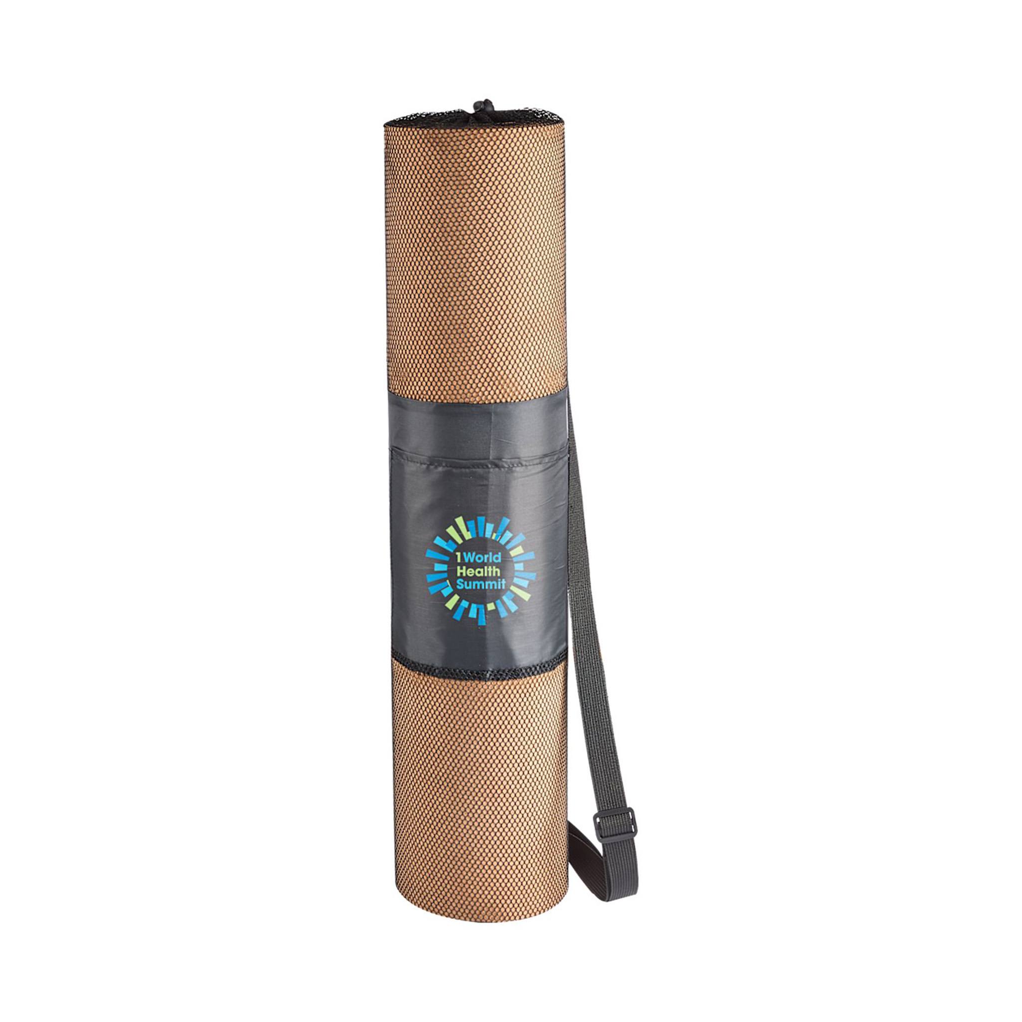 Cork Yoga Mat (6mm)  Imprinted with Logo (Q122532)