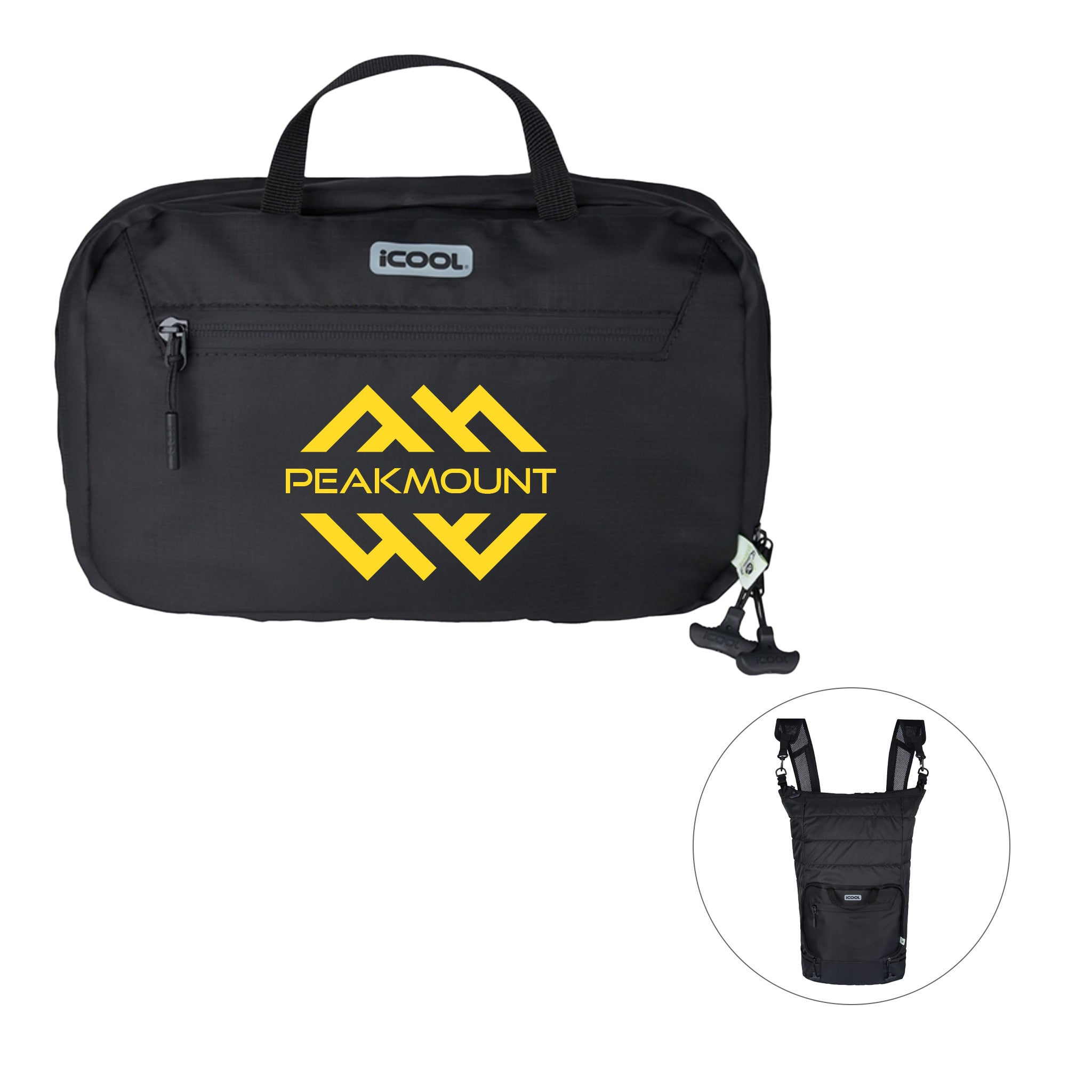 iCOOL® Rockvale Repreve® Packable Puffer 24-Can Backpack Cooler  Imprinted with Logo (Q122632)
