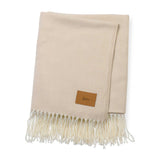 Everlasting Throw Blanket - Cream  Imprinted with Logo (Q122922)