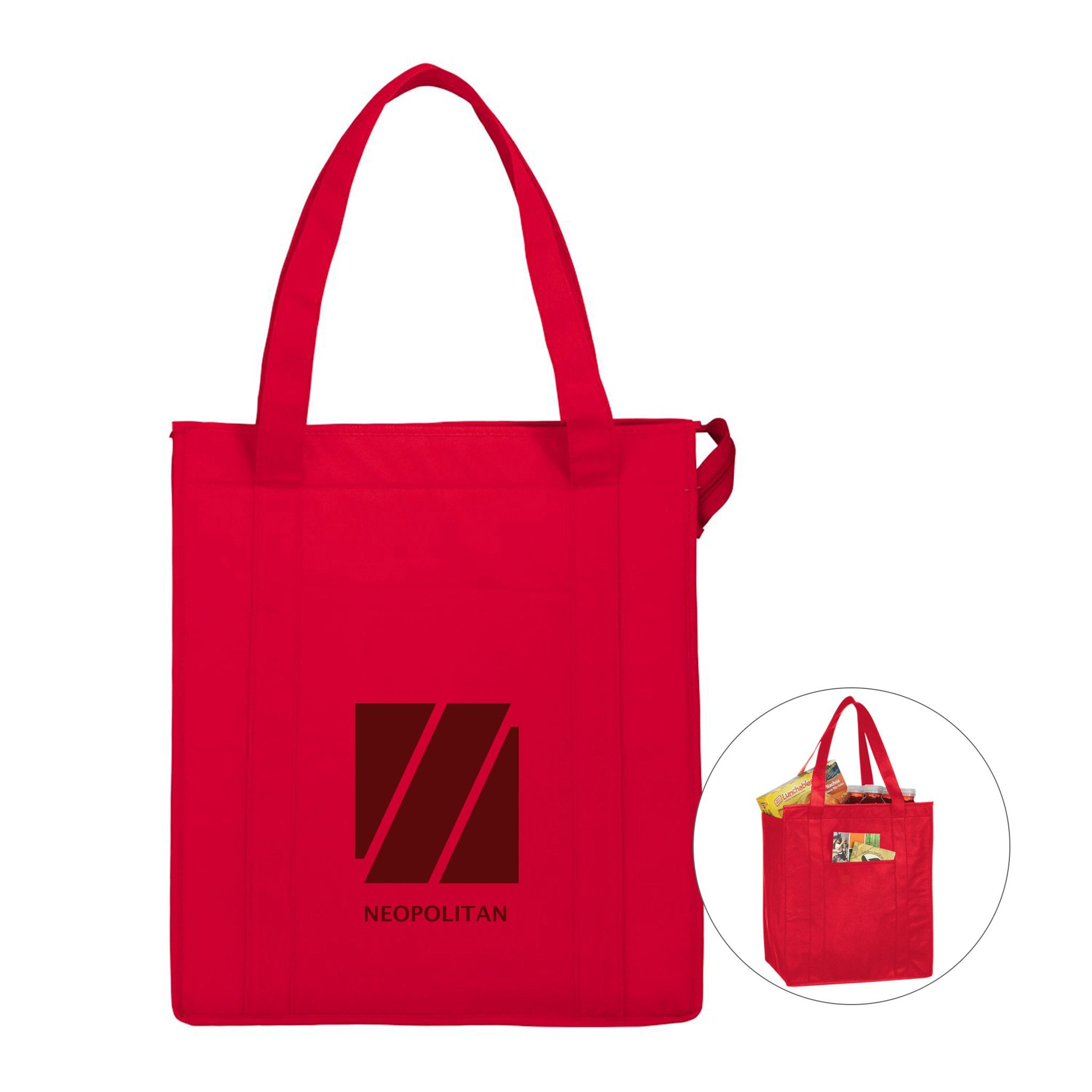 Hercules Insulated Grocery Tote  Imprinted with Logo (Q123322)