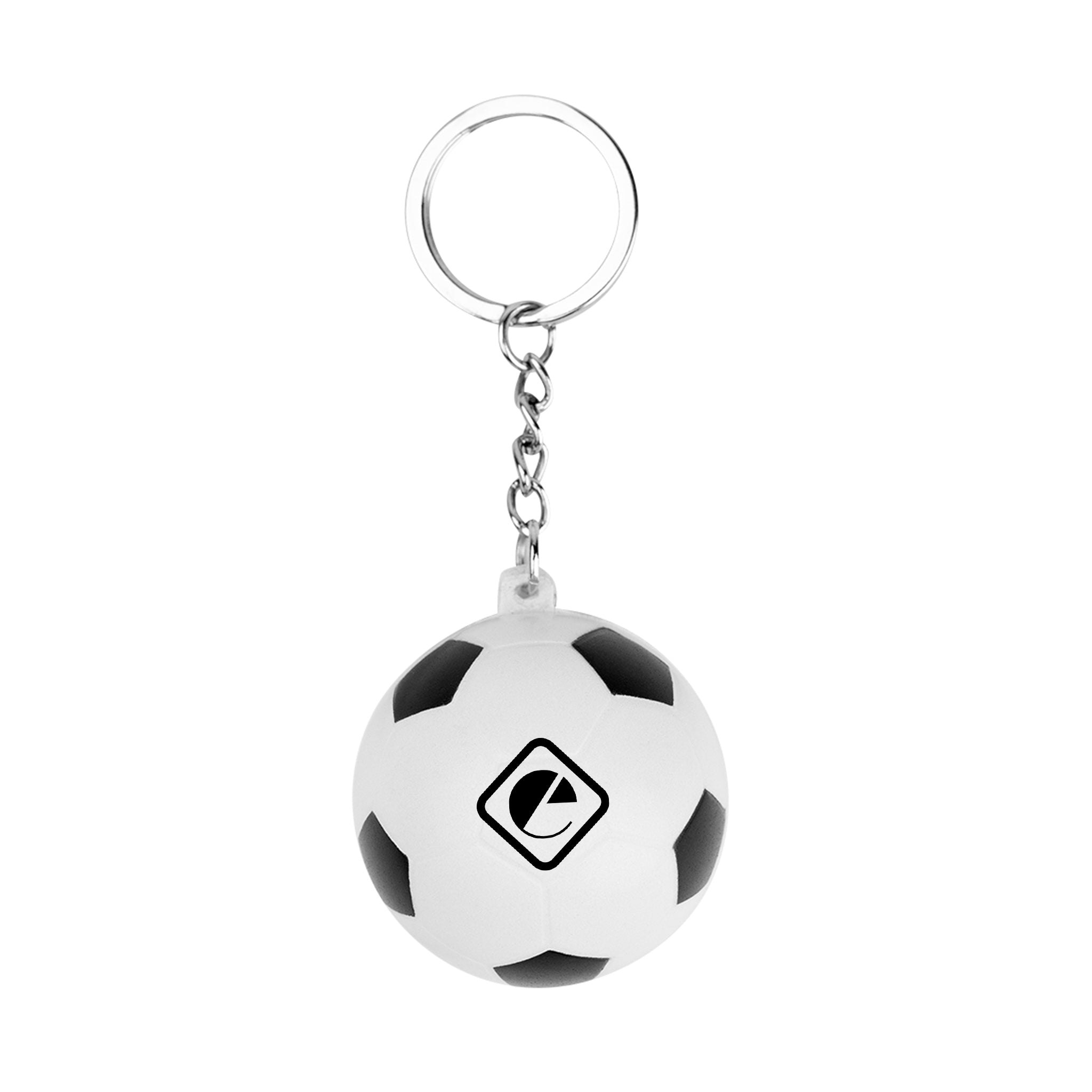 Soccer Ball Stress Reliever Keychain (Q123432)