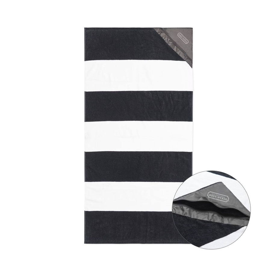 Slowtide® Pocket Beach Towel - Porto Black (Q123622)