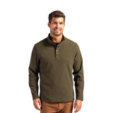 Cutter & Buck Hunts Point Eco Textured Mens Snap Pullover (Q124332)