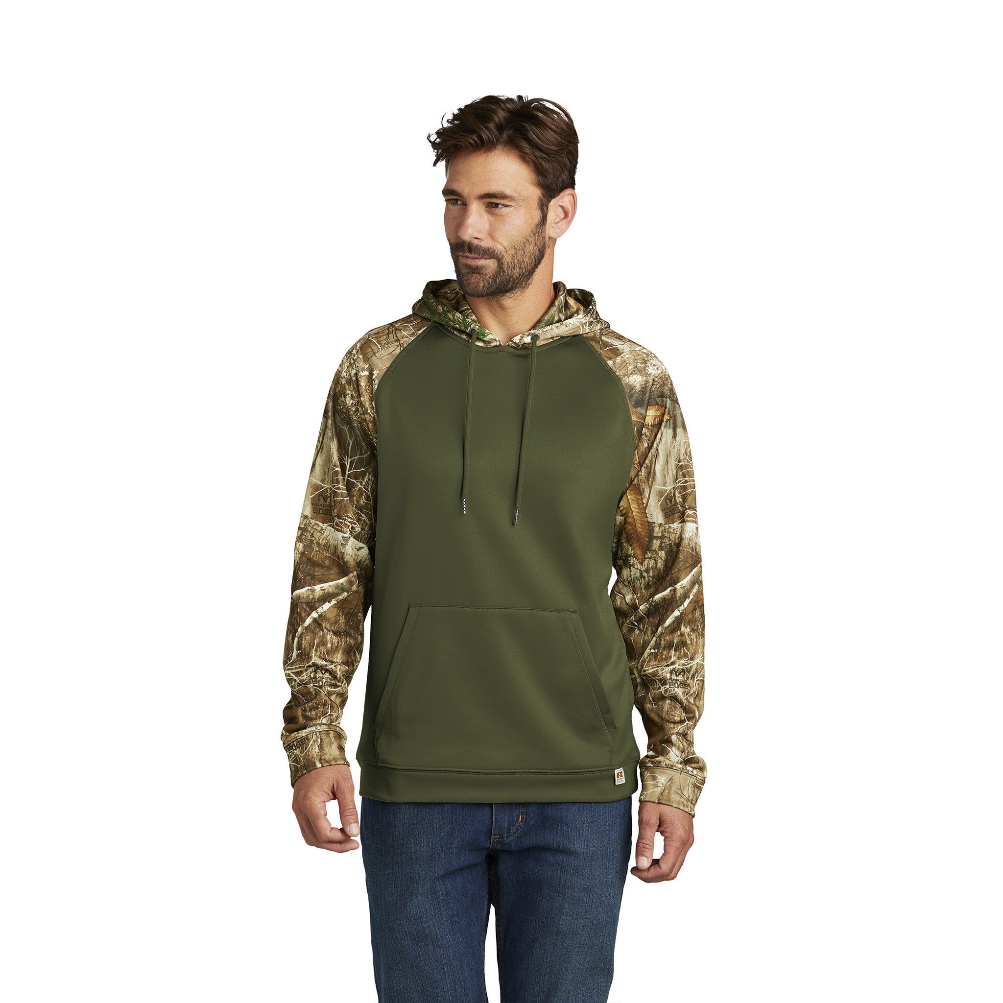 Russell Outdoors™ Realtree® Performance Colorblock Pullover Hoodie  Imprinted with Logo (Q125332)