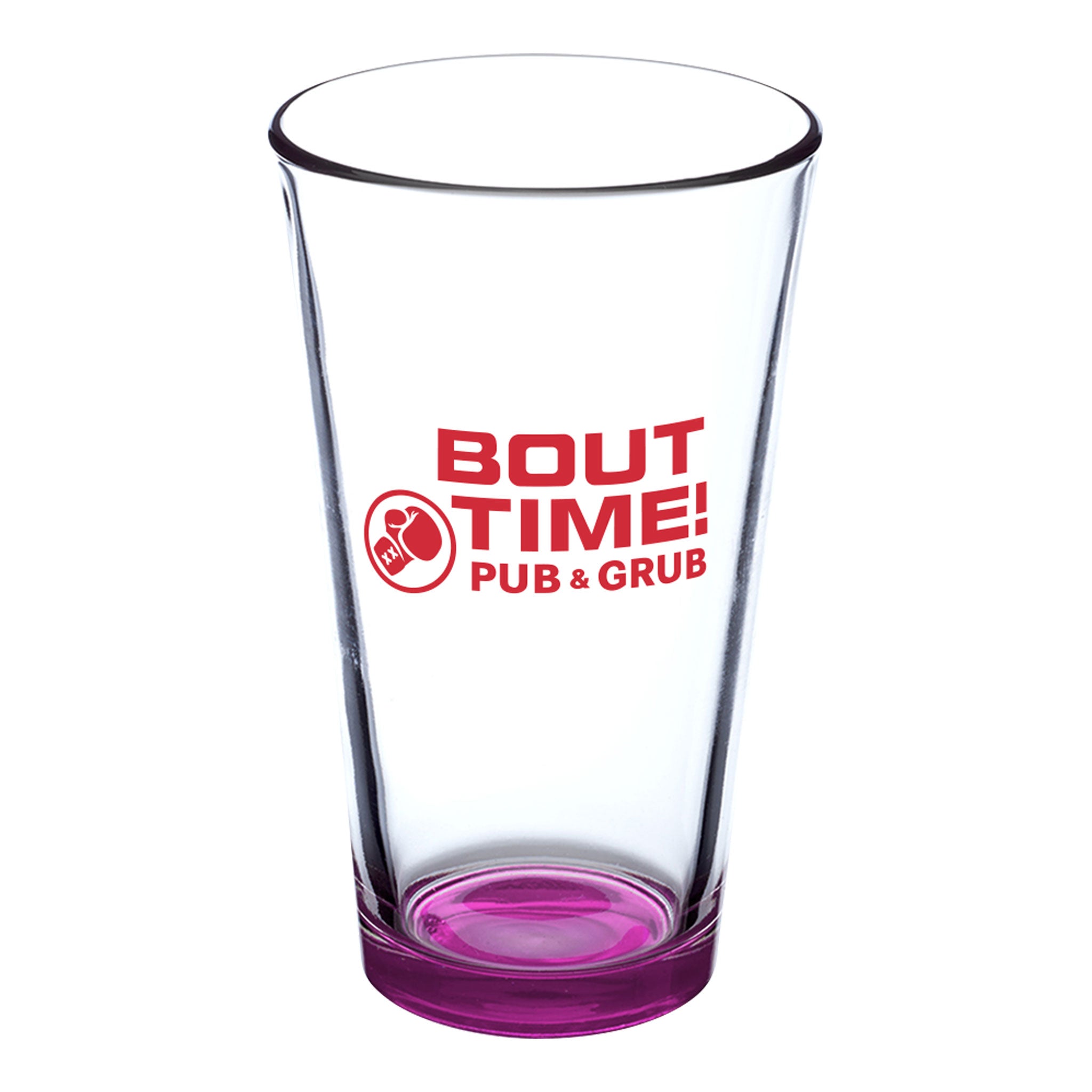 16 Oz. Pub Crawl Libbey Pint Glasses Colored Bottom  Imprinted with Logo (Q126532)