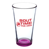 16 Oz. Pub Crawl Libbey Pint Glasses Colored Bottom (Q126532)