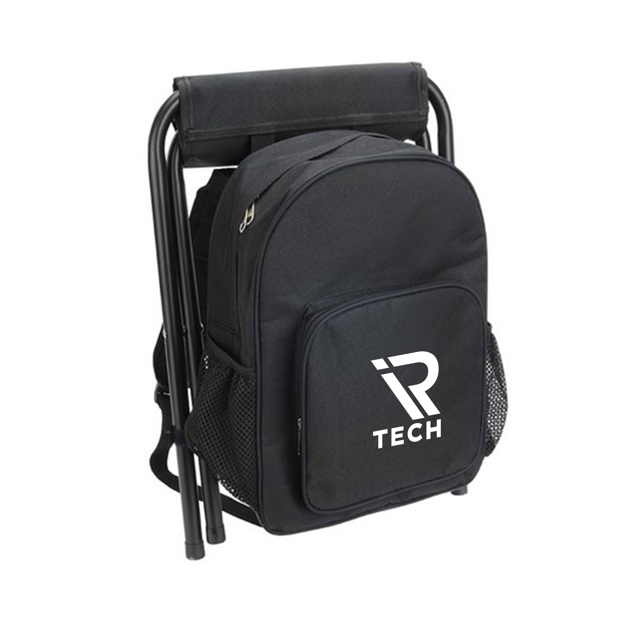 Fieldcrest Cooler Backpack With Folding Stool  Imprinted with Logo (Q126722)