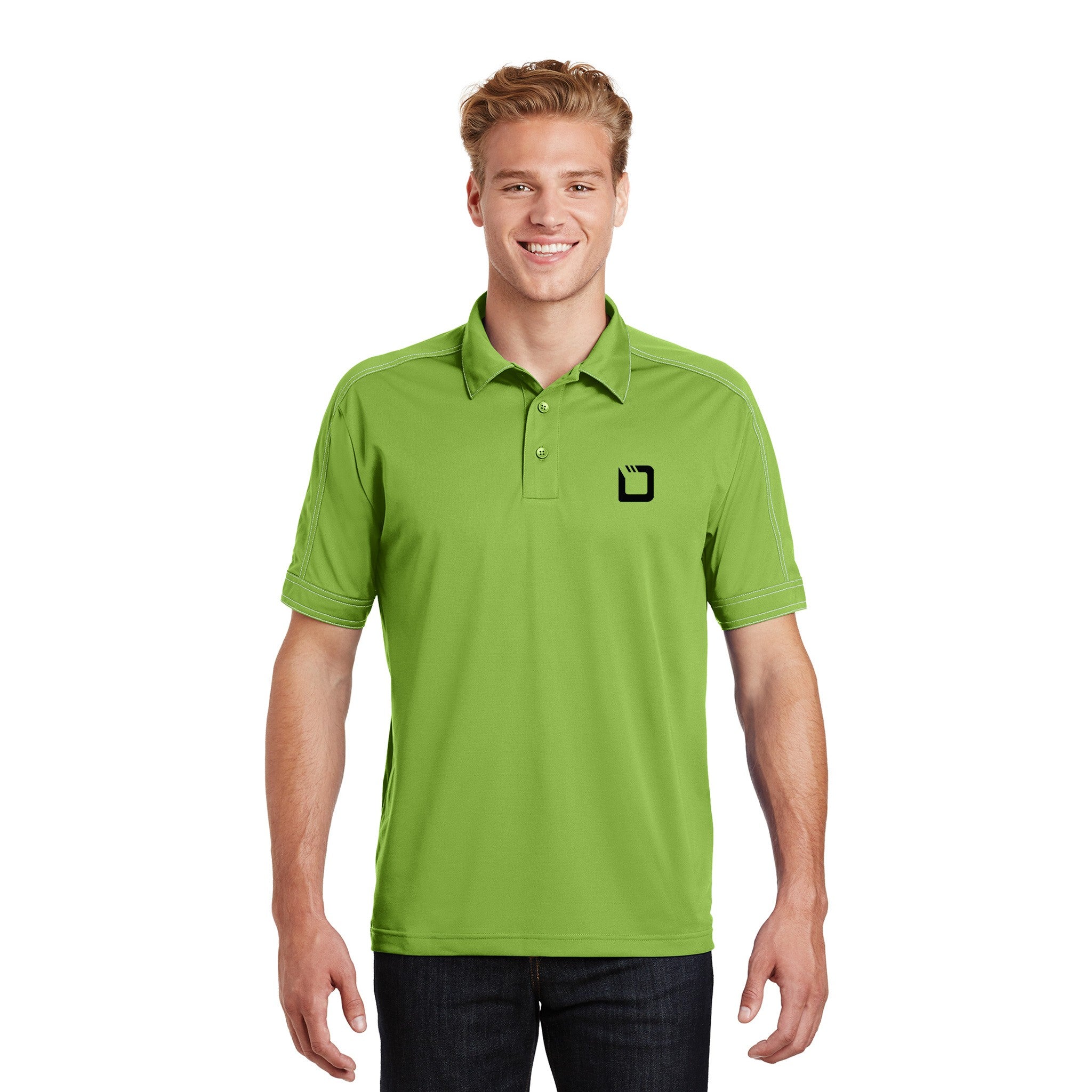 Sport-Tek® Contrast Stitch Micropique Sport-Wick® Polo  Imprinted with Logo (Q126776)