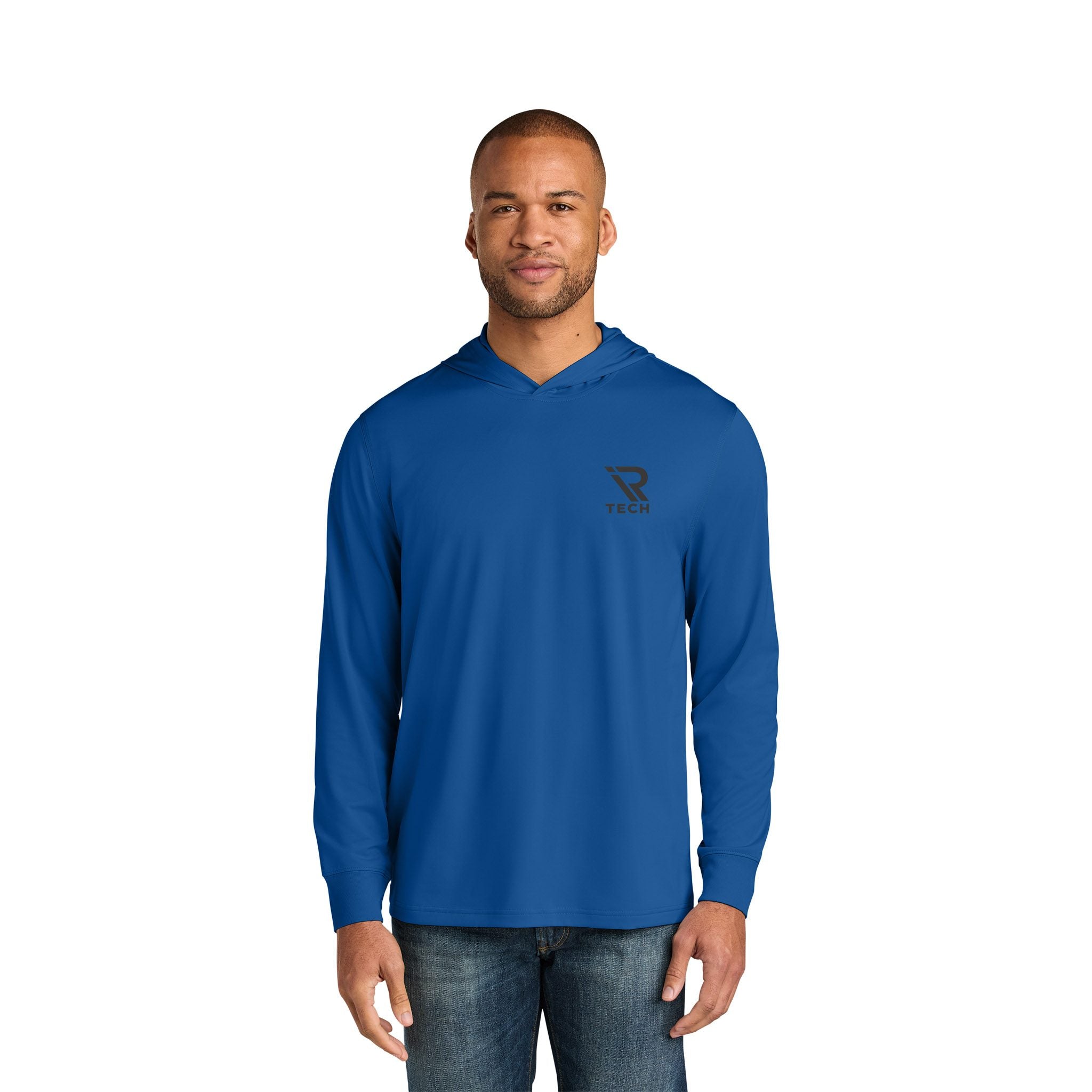 CornerStone® Workwear Pro Long Sleeve Hooded Tee  Imprinted with Logo (Q127432)