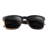 Dual Tone Wood Sunglasses With Polarized Or Mirror Lens (Q127822)