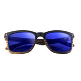 Dual Tone Wood Sunglasses With Polarized Or Mirror Lens (Q127822)