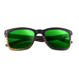 Dual Tone Wood Sunglasses With Polarized Or Mirror Lens (Q127822)
