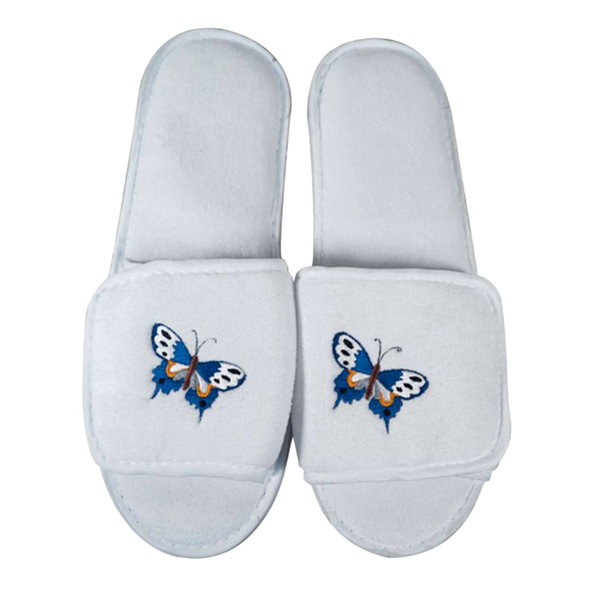 Velcro Plush Slippers (Q128532)