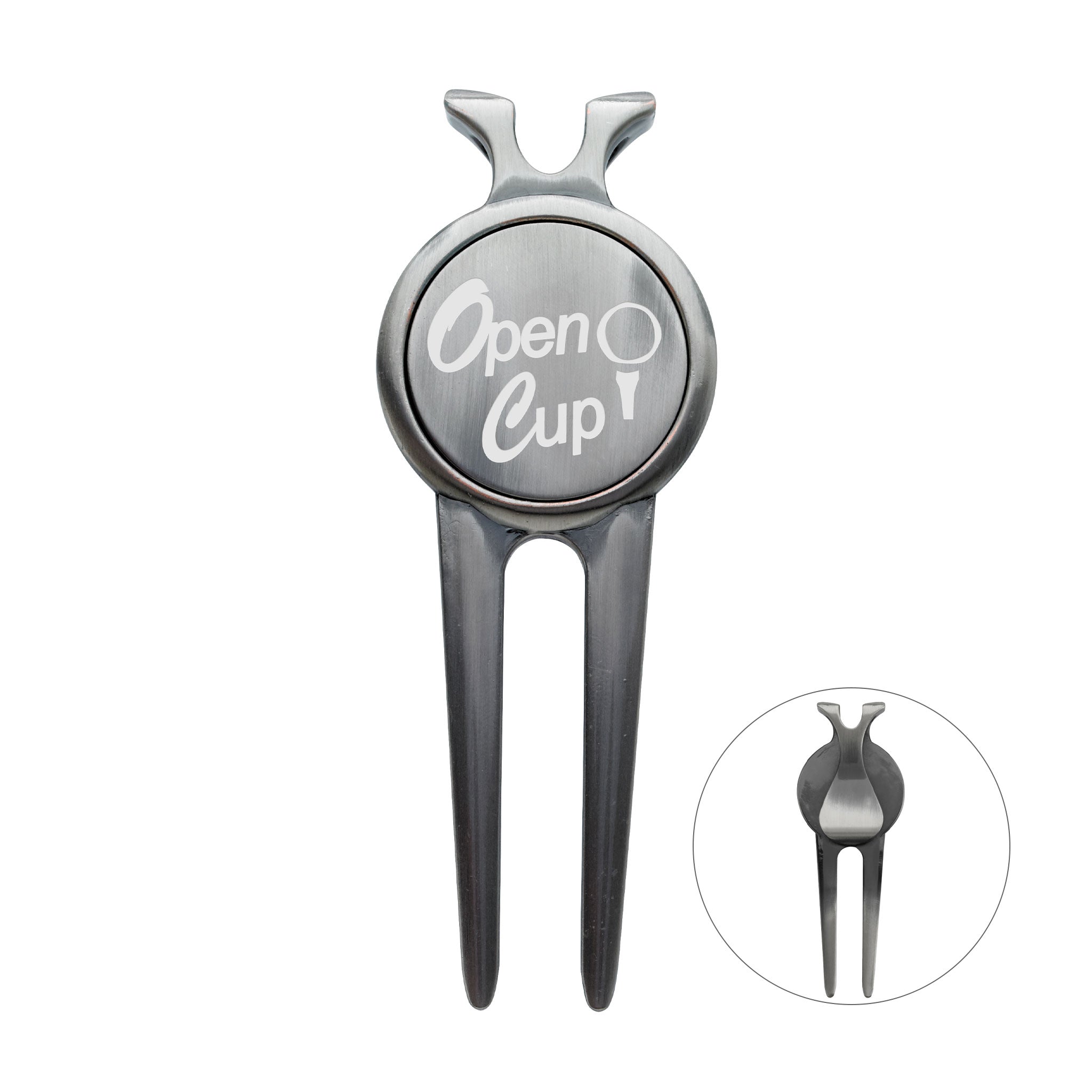 Deluxe Magnetic Divot Repair Tool With Ball Marker  Imprinted with Logo (Q129222)